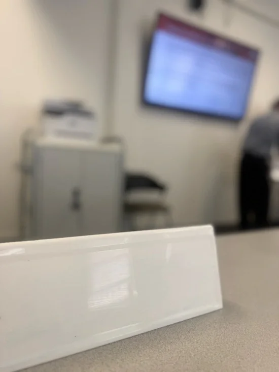 Nike High-Top Sneaker in Navy, White, and Black - Picture 9 of 10